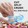 2 Pcs Professional Pill Cutter - for Cutting Small or Large Pill in Half - Blue and White view 2