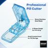 2 Pcs Professional Pill Cutter - for Cutting Small or Large Pill in Half - Blue and White view 3