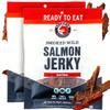 SeaBear Traditional Wild King Salmon Jerky 2-Pack Smoked Salmon Jerky, Wild-Caught Alaskan Salmon, High-Protein Snack, Cold Smoked & Ready to Eat, Classic Smokehouse Flavor, 2.5 oz Bag (Pack of 2) view 1