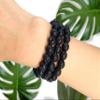 Soul Charms Crystals Lava Stone Crystal Bracelet | Bead Bracelet for Women, Mens Bracelet 8mm, Healing Bracelet, Beaded Bracelet, Black Gemstone Bracelet Grounding view 3
