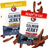 SeaBear Variety Traditional + Peppered Wild King Salmon Jerky 2-Pack Smoked Salmon Jerky, Wild Caught Alaskan Salmon, High-Protein Snack, Cold Smoked & Ready to Eat, Classic Smokehouse Flavor, 2.5 oz Bag (Pack of 2) view 1