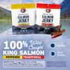 SeaBear Variety Traditional + Peppered Wild King Salmon Jerky 2-Pack Smoked Salmon Jerky, Wild Caught Alaskan Salmon, High-Protein Snack, Cold Smoked & Ready to Eat, Classic Smokehouse Flavor, 2.5 oz Bag (Pack of 2) view 2