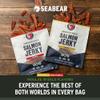 SeaBear Variety Traditional + Peppered Wild King Salmon Jerky 2-Pack Smoked Salmon Jerky, Wild Caught Alaskan Salmon, High-Protein Snack, Cold Smoked & Ready to Eat, Classic Smokehouse Flavor, 2.5 oz Bag (Pack of 2) view 3