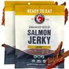 SeaBear Peppered Wild King Salmon Jerky 2-Pack Smoked Salmon Jerky, Wild-Caught Alaskan Salmon, High-Protein Snack, Cold Smoked, Ready to Eat, Cracked Pepper Flavor, 2.5 oz Bag (Pack of 2) view 1