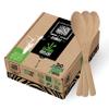 2ZEBRAZ Bamboo Cutlery Set  100 Disposable Spoons | Reusable Smooth Flatware, Heavy-Duty Natural Utensils for Dining and Entertaining view 1