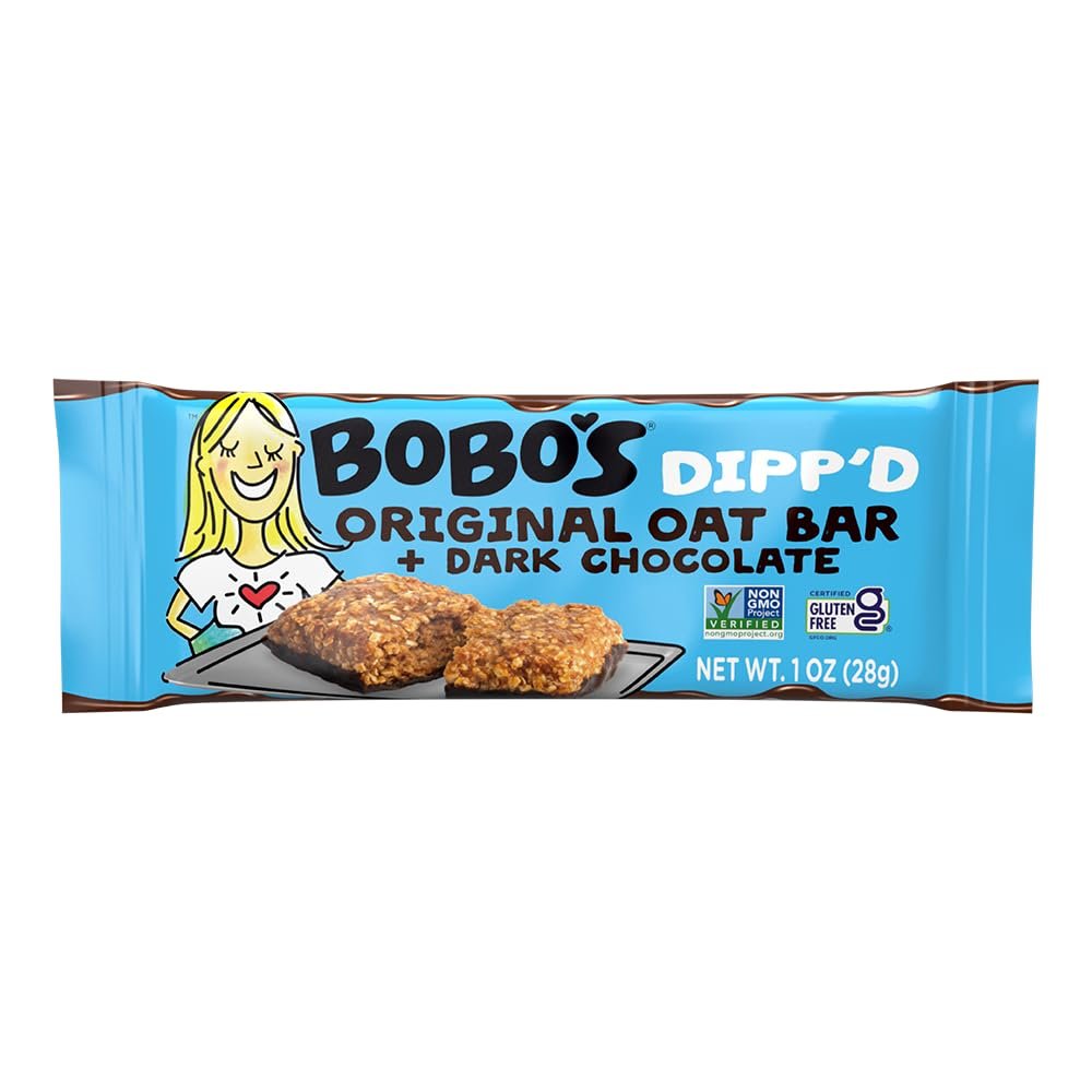 Bobo's Dippd Bars (30 ct Case) (Original with Dark Chocolate)