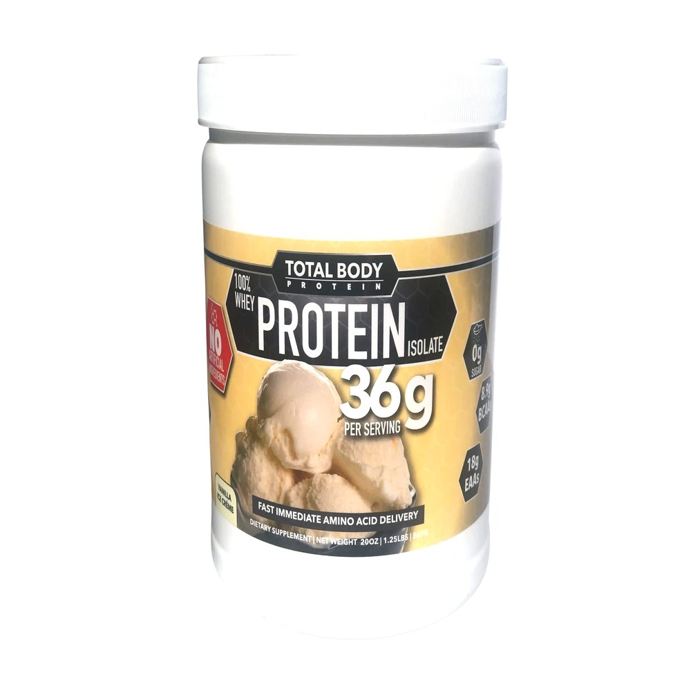 100% Whey Protein Isolate-No Artificial Ingredients-Gluten-Free, Lactose Free, Supports Muscle Growth & Muscle Repair-36g Protein per Serving-8.9g BCAA-18g EAA