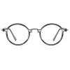 Retro Round Reading Glasses,Blue Light Blocking Computer Reader for Men Women (Color : Gray, Size : 1.75+) view 1