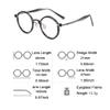 Retro Round Reading Glasses,Blue Light Blocking Computer Reader for Men Women (Color : Gray, Size : 1.75+) view 3