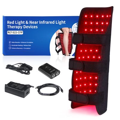 2022 New Red & Infrared Light Therapy for Leg 660nm & 850nm Near Infrared Light Wrap for Body Arm Calf Pain Relief & Muscle Recovery Home Use Deep Penetrate Therapy Device