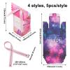 Crafans 20Pcs Paper Candy Gift Boxes 4 Colors Creative Portable Gift Packaging Boxes with Ribbon Foldable Wedding Candy Boxes for Wedding Christmas Party Favors Valentine's Day view 3
