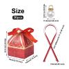 Crafans 30 Sets Paper Wedding Candy Boxes 5 Colors Creative Tower Shape Gift Packaging Boxes with Ribbon Foldable Wedding Gift Boxes for Wedding Christmas Party Favors Valentine's Day view 3