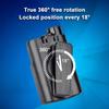 Healvaluefit Insulin Pump Holder 360 Rotatable, Insulin Pump Case with Clip for Medtronic MiniMed 630G 640G 670G 770G, Sturdy and Durable Clip (Black) view 4