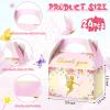 TaoBary 24 Pcs Floral Fairy Treat Boxes Floral Fairy Garden Goodie Party Favor Butterfly Theme Gift Boxes for Girl Birthday Baby Shower Party Supplies view 3