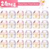 TaoBary 24 Pcs Floral Fairy Treat Boxes Floral Fairy Garden Goodie Party Favor Butterfly Theme Gift Boxes for Girl Birthday Baby Shower Party Supplies view 4