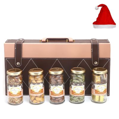 Jaiccha Ghasitaram Christmas Gifts Signature Wooden Box Wooden with 5 Assortments