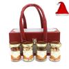 Jaiccha Ghasitaram Christmas Gifts Apex Wooden Box of 4 Dryfruits Jars view 1