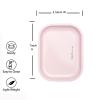 Rolling Tray with Soft PVC Magnetic Lid, Small Size-7"x5.5" Metal Trays with Matte Pink Cover, Premium Dainty Storage & Serving Trays, Organizer Tray (Pink) view 2
