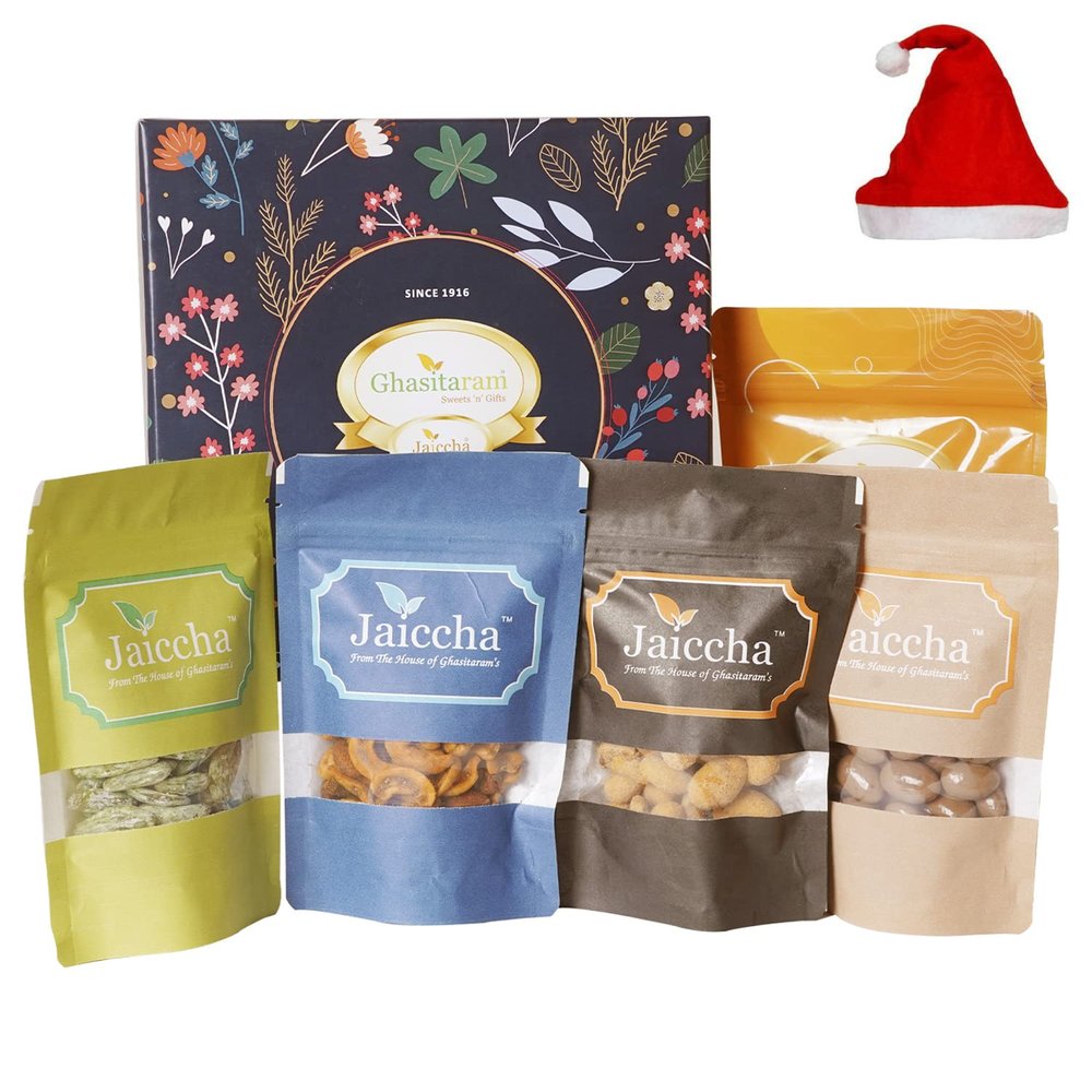Jaiccha Ghasitaram Christmas Gifts Ghasitaram Hamper Box of 5 Pouches