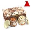 Jaiccha Ghasitaram Christmas Gifts Miracle Box of 2 Jars of Cashews and Almonds view 1