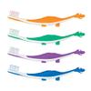 Practicon SmileGoods Y301 Dinosaur Child Toothbrush, Soft Bristle, Individually Packaged Toothbrushes, Assorted Colors Bulk Pack of 72 view 3