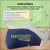 Leg Elevation Pillow by Recovery Wedge, Inflatable Wedge Pillow for Sleeping and Post-Surgical Recovery, Improve Circulation and Reduce Swelling, Speed Injury Recovery. (Extra Large Triangle) view 3