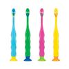 Practicon SmileGoods Y252 Child Toothbrush, Easy Grip, Suction Cup, Individually Packaged Toothbrushes, Assorted Colors, Pack of 72 view 2