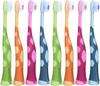 55Dental Kids Toothbrush Set of Soft Giraffe Toothbrush for Kids 3-12. Easy-Grip, Bristle Cover, Self-Standing & Splited Bottom for Cup Rim. by Lix, 4 Colors view 1
