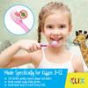 55Dental Kids Toothbrush Set of Soft Giraffe Toothbrush for Kids 3-12. Easy-Grip, Bristle Cover, Self-Standing & Splited Bottom for Cup Rim. by Lix, 4 Colors view 2
