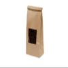 1 Pound Kraft Paper Tin Tie Coffee/Tea Bags With Window - Great for Pastries, Candy, and Bakery Packaging (100) view 1