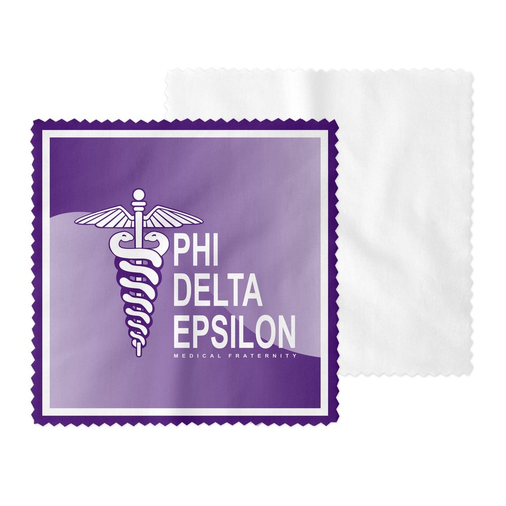 Phi Delta Epsilon Eyeglass Cleaner & Microfiber Cleaning Cloth (Phi Delta Epsilon - 4)