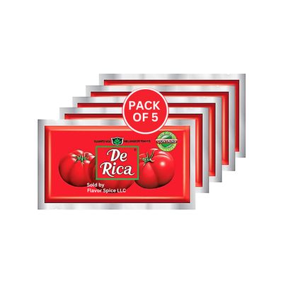 De Rica Tomato Paste 7Og(2.4oz) Pack of 5 (De Rica Tomato Paste 7Og(2.4oz) Pack of 5(12.60oz))