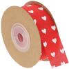 EXCEART 1roll Heart-Shaped Wedding Ribbon for Crafting Decoration Yards Red Love Ribbon for DIY Projects Valentine Day and Bridal Bouquets view 1