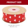 EXCEART 1roll Heart-Shaped Wedding Ribbon for Crafting Decoration Yards Red Love Ribbon for DIY Projects Valentine Day and Bridal Bouquets view 2