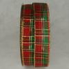 Ribbons Perfect Supplies for Tartan Plaid Christmas Ribbon 1 1/2" Wired 5 Yards #04040017 Red Green Combo for Crafts, Hair Bows, Gift Wrapping, Wedding Party Decoration and More view 1
