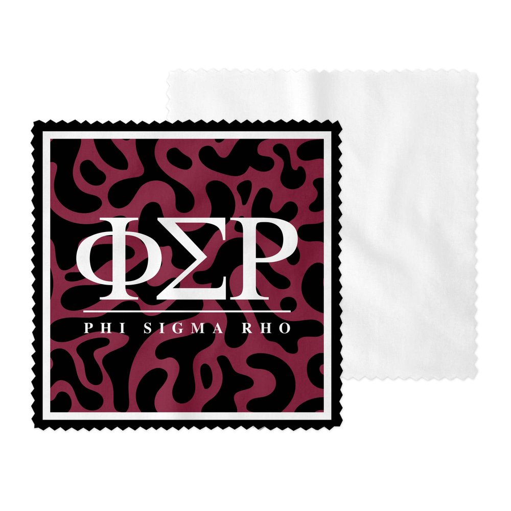 Phi Sigma Rho Sorority Eyeglass Cleaner & Microfiber Cleaning Cloth (Phi Sigma Rho 1)