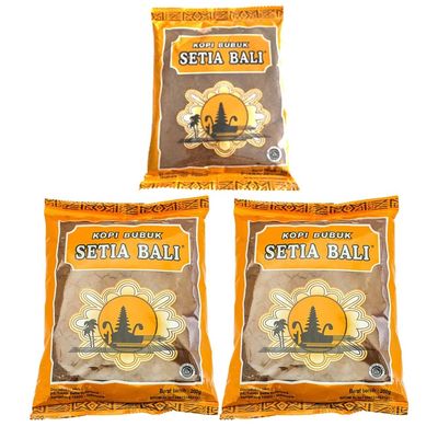 Setia Bali Coffee Plastic Bag Powder Kopi Bubuk Medium Roast 200g x 2 + 40g x 1