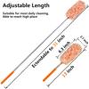 4 Pcs Small Washable Microfiber Feather Duster with Extendable Pole and Bendable Head, Microfibre Cleaning Tool Extendable Dusters for Cleaning Office, Car, Computer, Furniture, Sofa view 2