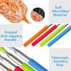 4 Pcs Small Washable Microfiber Feather Duster with Extendable Pole and Bendable Head, Microfibre Cleaning Tool Extendable Dusters for Cleaning Office, Car, Computer, Furniture, Sofa view 3