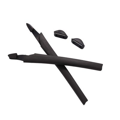 Caulo Replacement Ear Socks Sleeves + Nose Pads Compatible with Oakley Crosslink OX8027 OX8029 OX8030 OX8031 Glass Frames (Black - 1 Set)