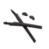 Caulo Replacement Ear Socks Sleeves + Nose Pads Compatible with Oakley Crosslink OX8027 OX8029 OX8030 OX8031 Glass Frames (Black - 1 Set) view 1