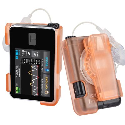 Healvaluefit Tslim x2 Pump Case with 360 Rotatable Clip, Tandem Tslim x2 Pump Accessories, Friendly to Screen Protector, Compatible with t:Slim, t:Slim G4 (Orange)