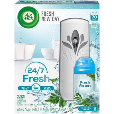 Air Wick Pure Automatic Air Freshener Spray Kit, Gadget+Refill, Fresh water, 5.89 oz, 1 Count