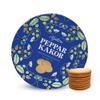 Nyakers Pepparkakor Swedish Ginger Snaps Cookies, Vegan Cookies, Dairy-Free Snacks, Gourmet Cookies, Food Gift for Holidays, Valentines Day, Thanksgiving - Packed in a Beautiful Tin - 14.11oz (Blue) view 1