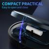 LONGMON 2 Pack Blue New Double-layer Aligner Case with Belt Chewing,Removal Tool,Cleaning Brush,Built in Mirror Orthodontic Case view 4