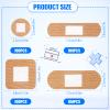 400 Pcs Bandages Bulk Various Sizes Food Service Waterproof Adhesive Bandages Sterile Processing Non Stick Strips Pad for First Aid & Wound Care Protection(4 Styles) view 2