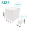 KeaJuidy Nesting Gift Boxes Prank Gift Box Surprise Birthday Box White Small Square Paper Boxes Box Inside A Box Gift Set Gift for Christmas Birthday Wedding 8 Nesting Cartons (1.2-4 Inch) view 2