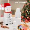 KeaJuidy Nesting Gift Boxes Prank Gift Box Surprise Birthday Box White Small Square Paper Boxes Box Inside A Box Gift Set Gift for Christmas Birthday Wedding 8 Nesting Cartons (1.2-4 Inch) view 3