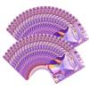 200pcs Holographic Bags for Small Business Resealable Mylar Bags for Food Storage Snack Size Zipper Baggies with Clear Winodw Packaing Jewelry Lip Gloss Candy (2.4x4inch 200pcs) view 1