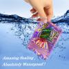 200pcs Holographic Bags for Small Business Resealable Mylar Bags for Food Storage Snack Size Zipper Baggies with Clear Winodw Packaing Jewelry Lip Gloss Candy (2.4x4inch 200pcs) view 4